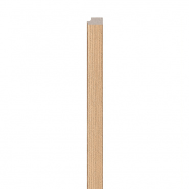 Финишная планка для реечных панелей из полистирола Vox Linerio S/M/L-Line Natural левая 2650x28 мм